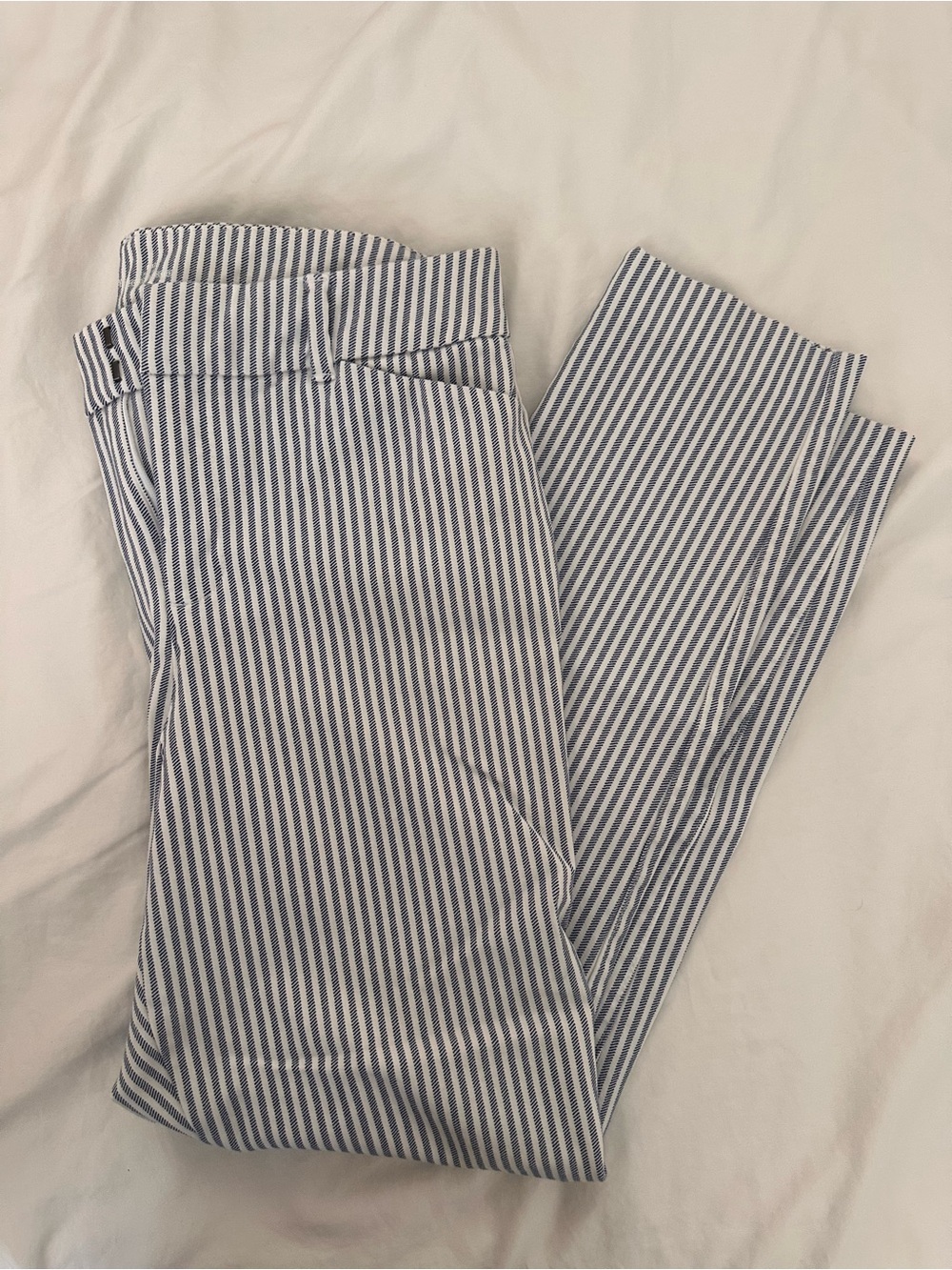 Old Navy Blue and White Stripes Pixie Pants